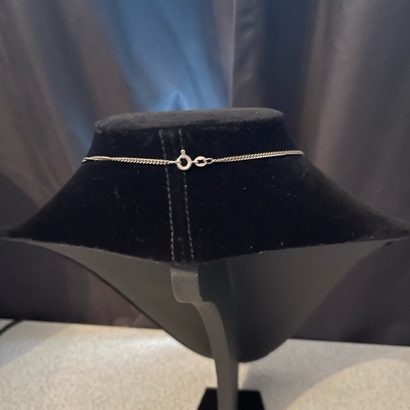 Vintage Large Beige Cream Toned Beads On 925 Silver Chain - Picture 3 of 10